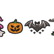 Halloween Mini Icons Embroidery Design, Cute Halloween Machine Embroidery Pattern, Instant Download