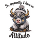 Cute Highland Cow with Hat and Quote Embroidery Design, Machine Embroidery Pattern, Instant Download
