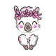 Cute Koala with Flower Crown Embroidery Design, Instant Download
