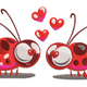 Love Ladybug Embroidery Design, Valentine Machine Embroidery Pattern, Instant Download