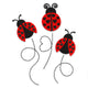 Love Ladybugs Heart Swirls Embroidery Design, Cute, Instant Download