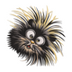 Cute Messy Hair Puppy Embroidery Design, Instant Download