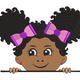 Peekaboo Girl Embroidery Design, Cute Kids Machine Embroidery Pattern, Instant Download