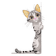 Cute Peekaboo Kitten Embroidery Design, Instant Download