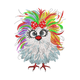 Cute Rainbow Owl Embroidery Design, Instant Download