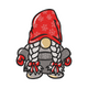 Scandinavian Christmas Gnome Embroidery Design, Nordic Tomte Holiday Pattern, Instant Download