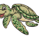 Cute Sea Turtle Embroidery Design, Ocean Machine Embroidery, Instant Download