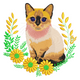 Siamese Cat Floral Wreath Embroidery Design, Cat Machine Pattern