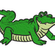 Cute Smiling Crocodile Embroidery Design, Instant Download