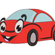 Cute Smiling Red Cartoon Car Embroidery Design, Kids Machine Embroidery, Instant Download