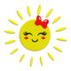 Cute Smiling Sun Embroidery Design, Instant Download