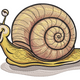 Cute Snail Embroidery Design, Cartoon Animal Pattern, Instant Download