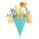 Cute Snail Umbrella Embroidery Design, Fall Autumn Machine Embroidery Pattern, Instant Download