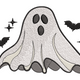 Cute Spooky Ghost Halloween Embroidery Design, Machine Embroidery Pattern, Instant Download