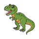 Cute T-Rex Dinosaur Embroidery Design, Instant Download