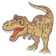 Cute T-Rex Embroidery Design, Instant Download