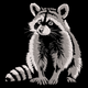Woodland Animal Portrait Embroidery Design, Raccoon Machine Embroidery, Instant Download