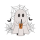 Cute Ghost with Bubble Tea Halloween Embroidery Design, Machine Embroidery Pattern, Instant Download