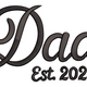 Dad Est. 2025 Embroidery Design, New Dad Father's Day Machine Embroidery Pattern, Instant Download