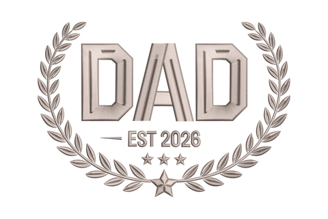 Dad Est 2026 Embroidery Design