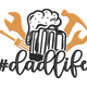 Dad Life Embroidery Design, Father's Day Pattern, Instant Download