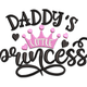Daddy's Little Princess Embroidery Design, Instant Download