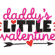 Daddy's Little Valentine Embroidery Design V2, Instant Download