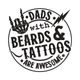 Dads with Beards and Tattoos Are Awesome Embroidery Design, Instant Download