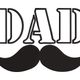 Dad with Mustache Embroidery Design, Father's Day Machine Embroidery, Instant Download