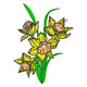 Daffodil Flower Embroidery Design, Instant Download