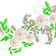 Daisy Floral Swirl Embroidery Design, Instant Download