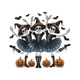 Dancing Skeleton Witches Embroidery Design, Pattern