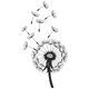 Dandelion Flower Embroidery Design, Instant Download