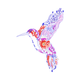 Decorative Hummingbird Embroidery Design, Instant Download