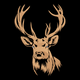 Deer Head Embroidery Design, Wildlife Machine Embroidery Pattern, Instant Download