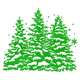 Detailed Christmas Pine Trees Embroidery Design, Instant Download