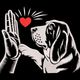 Dog High Five Embroidery Design, Machine Embroidery Pattern, Instant Download