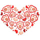 Dog Paw Heart Embroidery Design, Pet Love Valentine Machine Embroidery Pattern, Instant Download