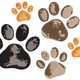 Dog Paw Prints Embroidery Design, Machine Embroidery Pattern, Instant Download