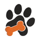 Dog Paw with Bone Embroidery Design, Instant Download