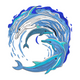 Dolphin Circle Embroidery Design, Ocean Dolphins Machine Embroidery Pattern, Instant Download