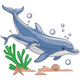 Dolphin Family Ocean Embroidery Design, Instant Download