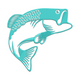 Dynamic Bass Fish Embroidery Design, Fishing Machine Embroidery Pattern, Instant Download