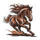 Running Horse Embroidery Design, Dynamic Horse Machine Embroidery Pattern, Instant Download