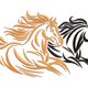 Dynamic Running Horses Embroidery Design, Instant Download