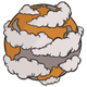 Earth Wrapped in Clouds Embroidery Design, Instant Download