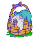 Easter Gnome Basket Embroidery Design, Whimsical Spring Machine Embroidery Pattern, Instant Download