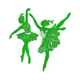 Elegant Ballet Dancers Embroidery Design, Instant Download