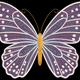 Elegant Butterfly Embroidery Design V2, Instant Download
