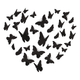 Elegant Butterfly Love Shape Embroidery Design, Instant Download